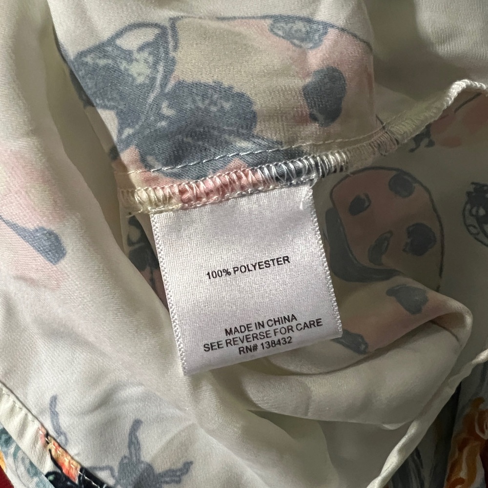 Modcloth L Ladybug Print Button Down Blouse - image 6